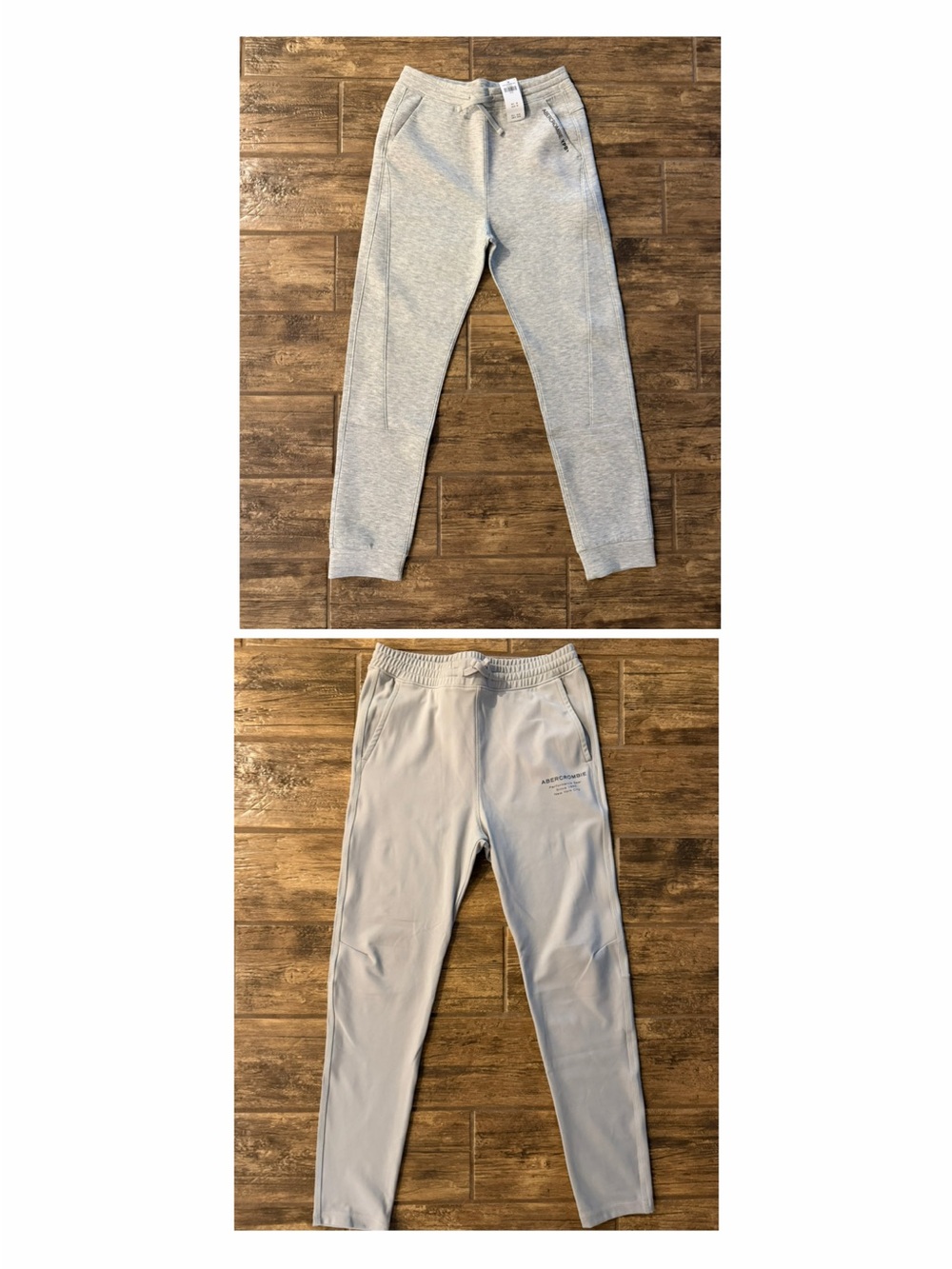 Abercrombie & Fitch Heather Gray Drawstring Joggers bundle